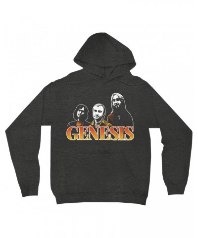 Genesis Hoodie | Retro Ombre Band Image Distressed Hoodie $13.98 Sweatshirts