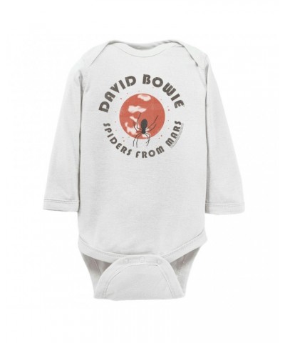 David Bowie Long Sleeve Bodysuit | Spiders From Mars Design Bodysuit $9.86 Shirts