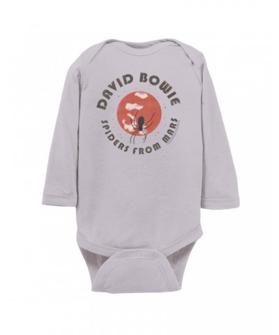 David Bowie Long Sleeve Bodysuit | Spiders From Mars Design Bodysuit $9.86 Shirts