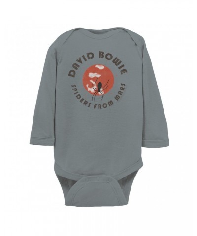 David Bowie Long Sleeve Bodysuit | Spiders From Mars Design Bodysuit $9.86 Shirts