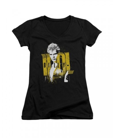 Billy Idol Junior's V-Neck Shirt | BRASH Junior's Tee $9.60 Shirts