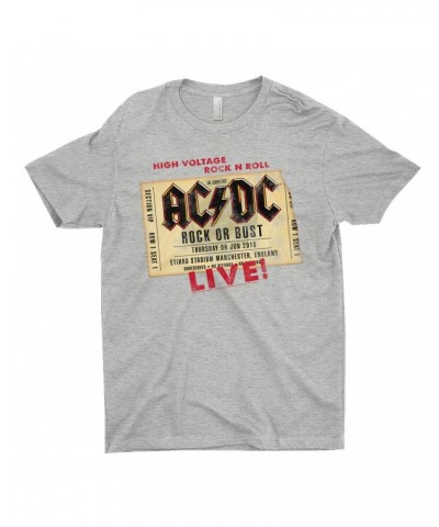 AC/DC T-Shirt | Rock or Bust Manchester England Concert Ticket Shirt $8.23 Shirts