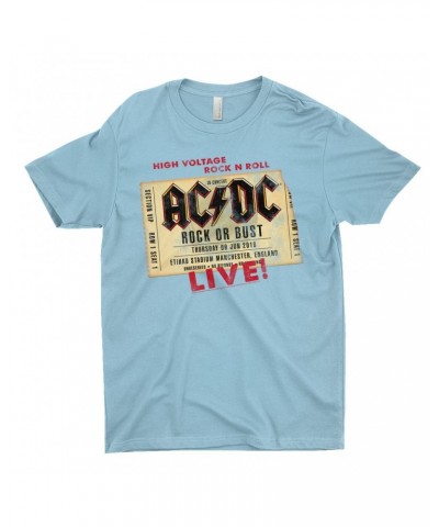 AC/DC T-Shirt | Rock or Bust Manchester England Concert Ticket Shirt $8.23 Shirts