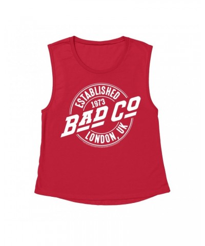 Bad Company Ladies' Muscle Tank Top | Established 1973 London UK Logo Shirt $12.85 Shirts