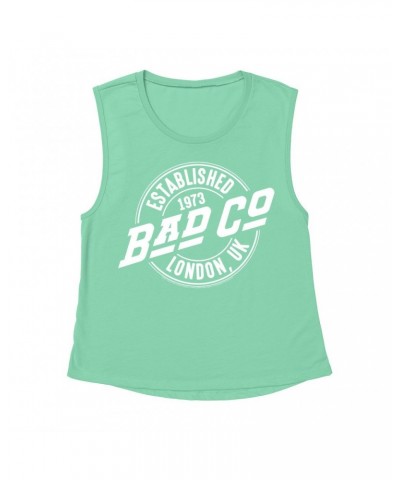 Bad Company Ladies' Muscle Tank Top | Established 1973 London UK Logo Shirt $12.85 Shirts