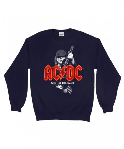 AC/DC Sweatshirt | PWR Up Shot In The Dark Neon Lights Sweatshirt $15.38 Sweatshirts