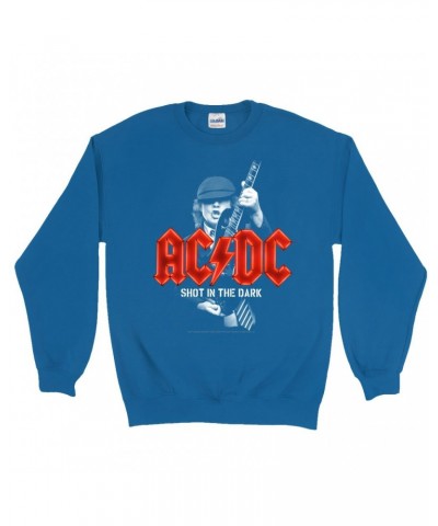 AC/DC Sweatshirt | PWR Up Shot In The Dark Neon Lights Sweatshirt $15.38 Sweatshirts