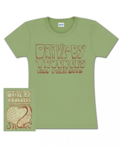 Drive-By Truckers DBT Ladies Fall Tour Tee Green $1.55 Shirts