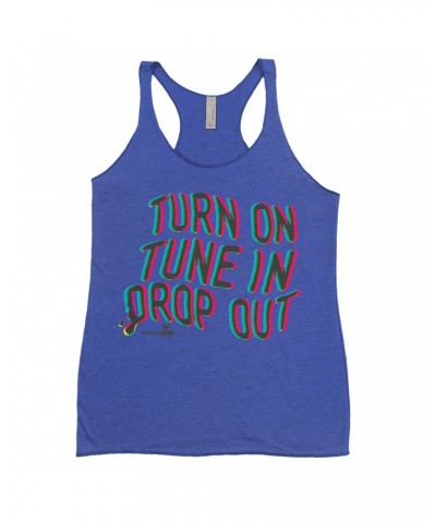 Woodstock Bold Colored Racerback Tank | Turn On Tune In Drop Out Shirt $13.61 Shirts