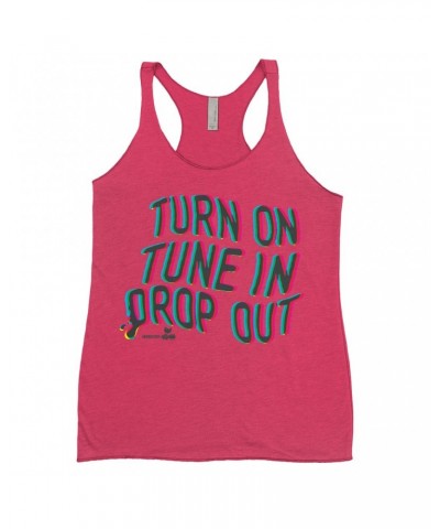 Woodstock Bold Colored Racerback Tank | Turn On Tune In Drop Out Shirt $13.61 Shirts