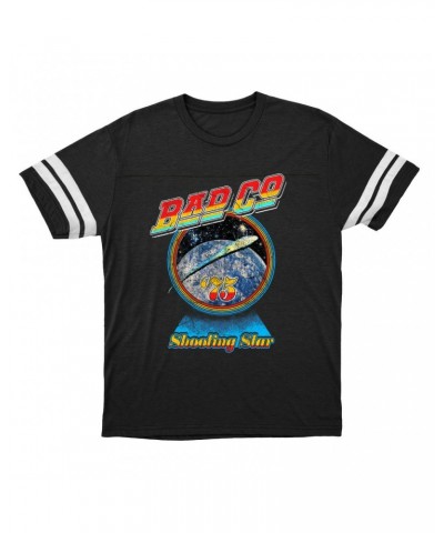 Bad Company T-Shirt | 75 Shooting Star Orbit Distressed Football Shirt $10.21 Shirts