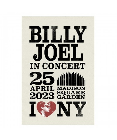 Billy Joel "4-25-23 New York NY MSG Event" Poster $5.55 Decor