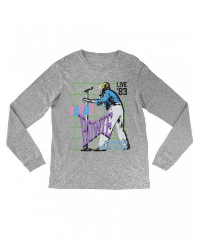 David Bowie Long Sleeve Shirt | LIVE In 1983 Serious Moonlight Shirt $10.48 Shirts