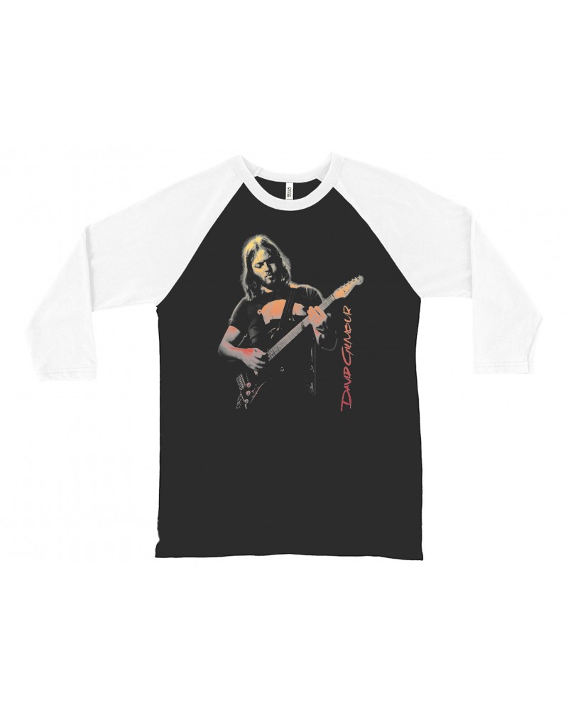 David Gilmour 3/4 Sleeve Baseball Tee | Colorful Young Ombre Shirt $14.68 Shirts