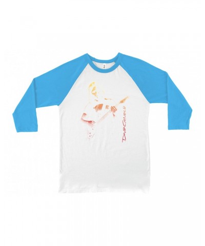 David Gilmour 3/4 Sleeve Baseball Tee | Colorful Young Ombre Shirt $14.68 Shirts