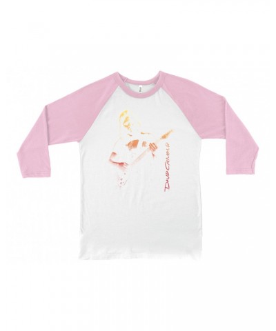 David Gilmour 3/4 Sleeve Baseball Tee | Colorful Young Ombre Shirt $14.68 Shirts