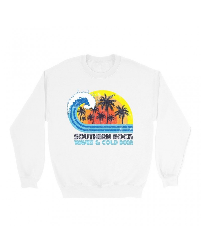 Music Life - Southern Rock Music Life Sweatshirt | Southern Rock Waves & Beer Music Life Sweatshirt $9.97 Sweatshirts