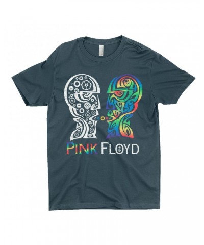 Pink Floyd T-Shirt | Division Bell Colorful Tribal Design Distressed Shirt $9.73 Shirts