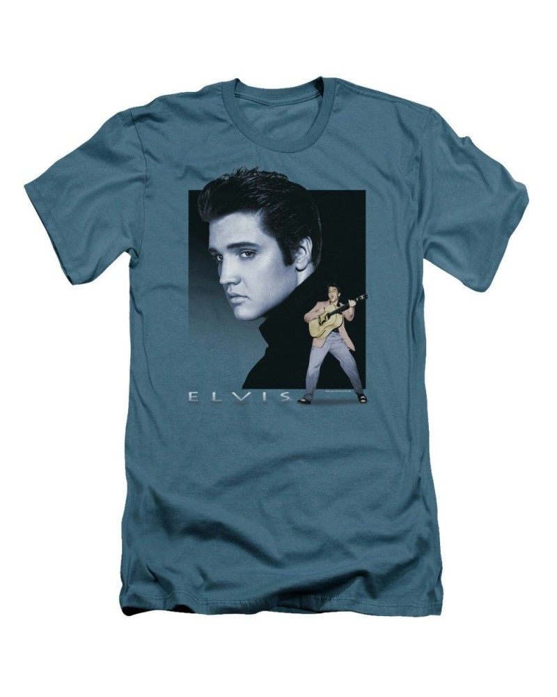 Elvis Presley Slim-Fit Shirt | BLUE ROCKER Slim-Fit Tee $8.64 Shirts