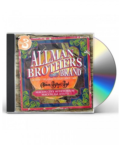 Allman Brothers Band Macon City Auditorium 2/11/72 CD $9.75 CD