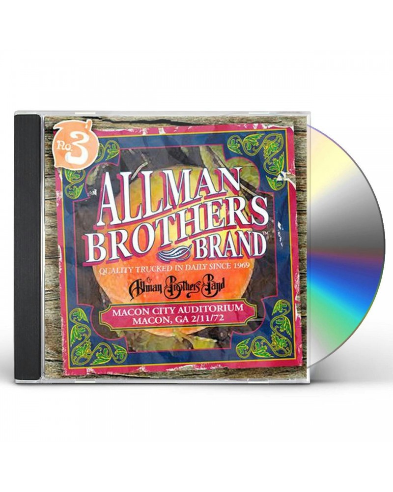 Allman Brothers Band Macon City Auditorium 2/11/72 CD $9.75 CD