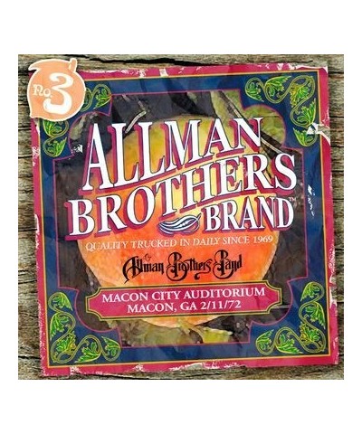 Allman Brothers Band Macon City Auditorium 2/11/72 CD $9.75 CD