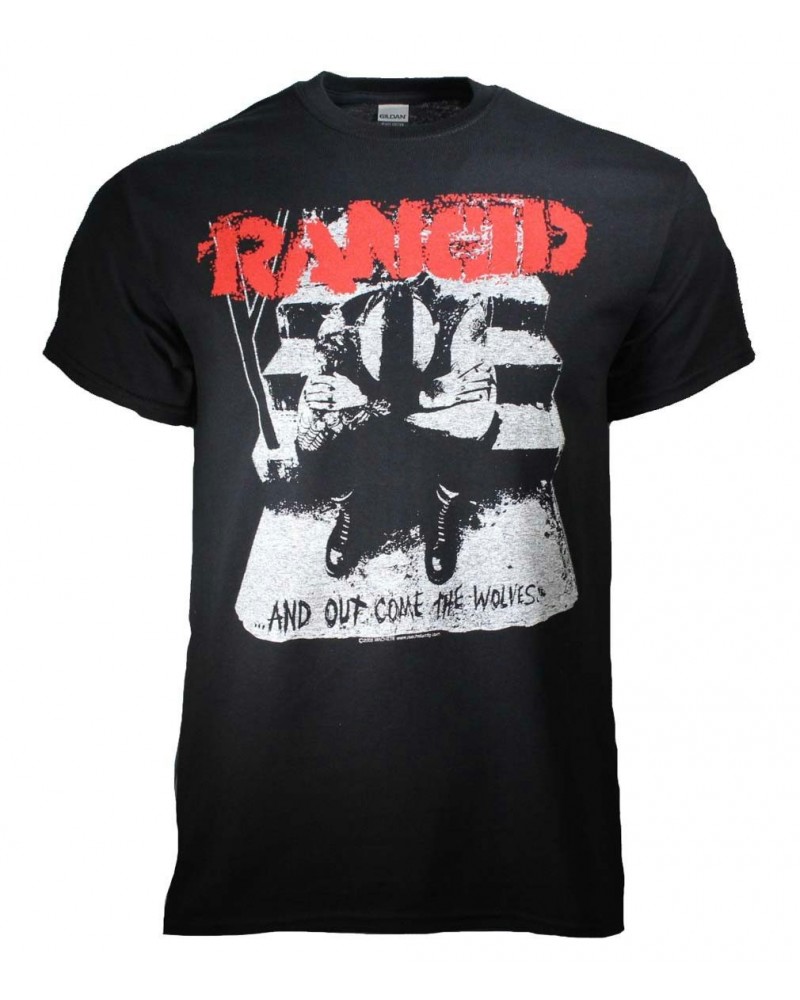 Rancid T Shirt | Rancid And Out Come the Wolves T-Shirt $8.78 Shirts