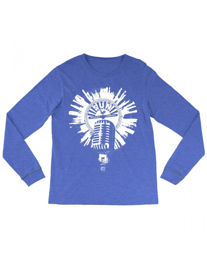 Sun Records Long Sleeve Shirt | Logo And Mic White Burst Shirt $9.28 Shirts