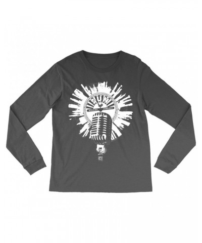 Sun Records Long Sleeve Shirt | Logo And Mic White Burst Shirt $9.28 Shirts