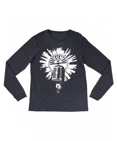 Sun Records Long Sleeve Shirt | Logo And Mic White Burst Shirt $9.28 Shirts