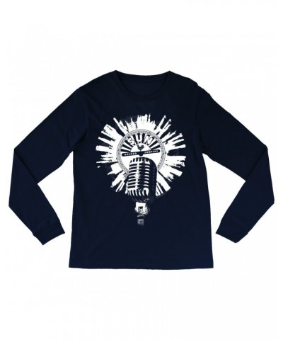 Sun Records Long Sleeve Shirt | Logo And Mic White Burst Shirt $9.28 Shirts