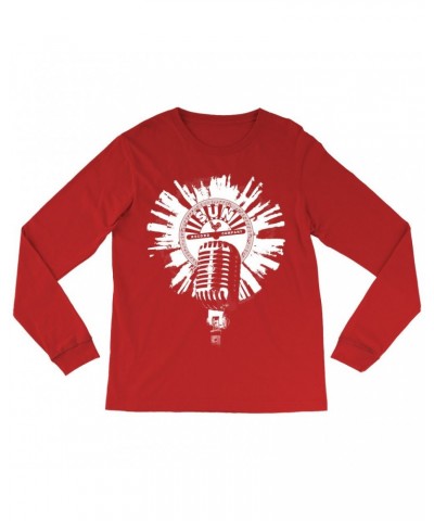 Sun Records Long Sleeve Shirt | Logo And Mic White Burst Shirt $9.28 Shirts