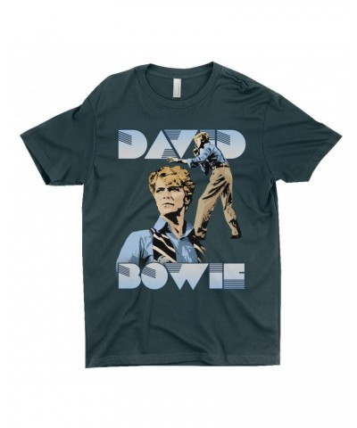 David Bowie T-Shirt | 1983 Concert On Stage Shirt $10.98 Shirts