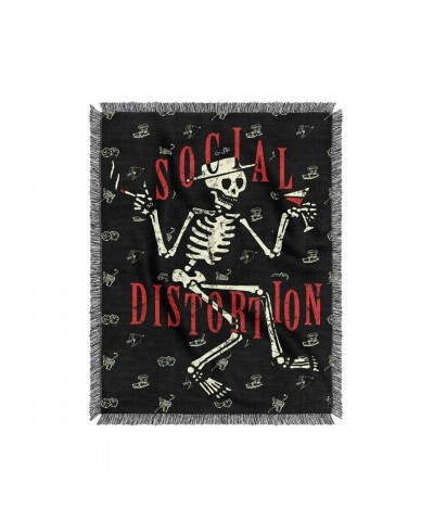 Social Distortion Skelly Woven Blanket (50 x 60) $29.56 Blankets