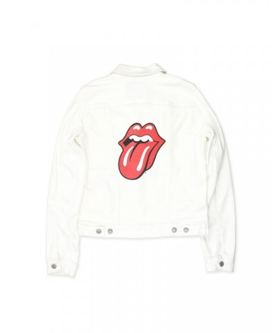 The Rolling Stones Ladies Levi's White Denim Jacket $40.00 Outerwear