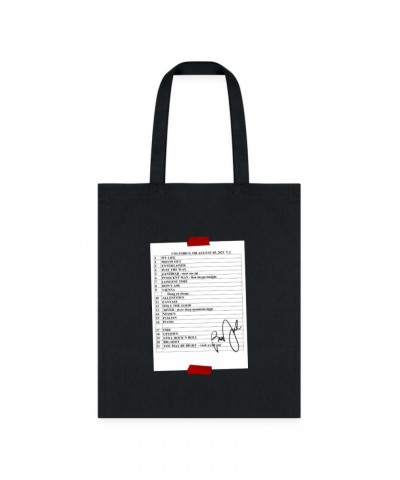 Billy Joel "8-5-23 Columbus Set List" Black Tote Bag Online Exclusive $10.80 Bags