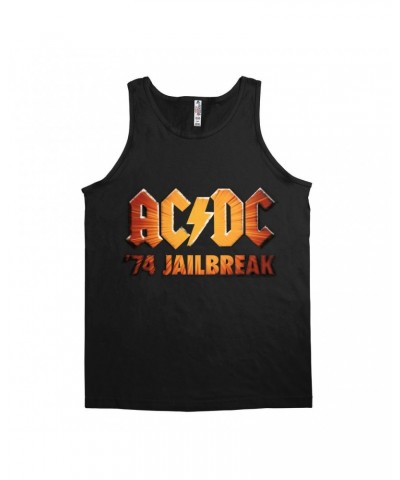 AC/DC Unisex Tank Top | 1974 Zoom Jailbreak Logo Shirt $12.23 Shirts