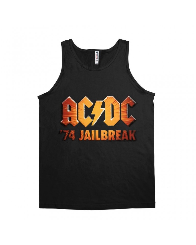 AC/DC Unisex Tank Top | 1974 Zoom Jailbreak Logo Shirt $12.23 Shirts