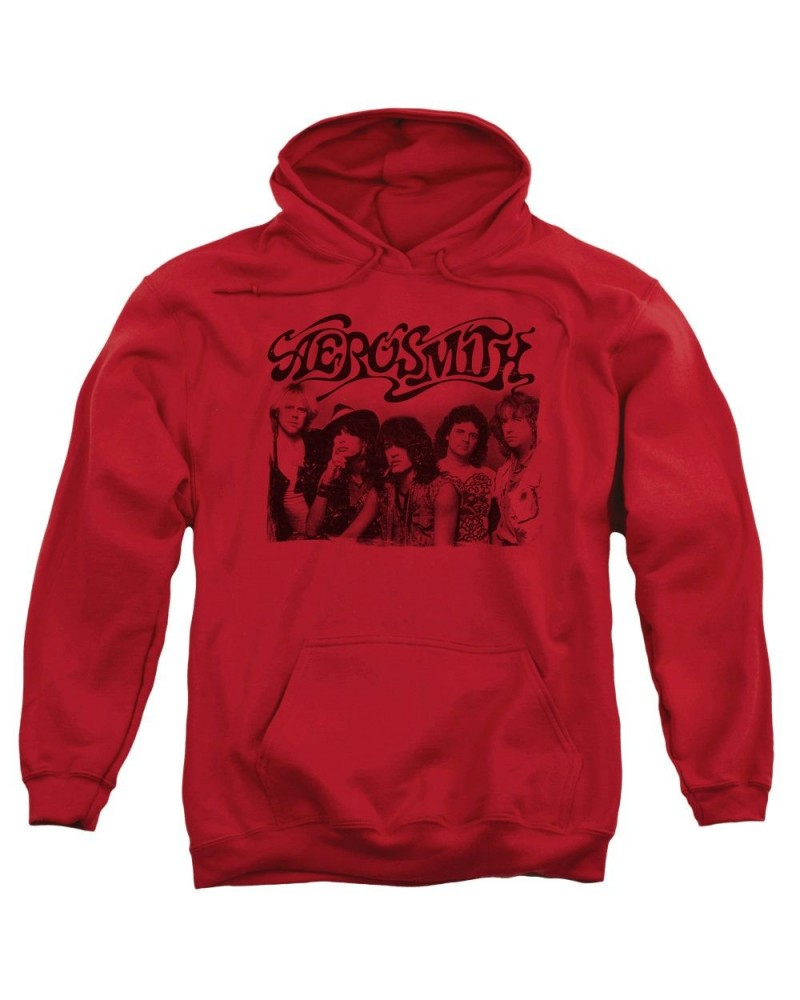 Aerosmith Hoodie | OLD PHOTO Pull-Over Sweatshirt $13.30 Sweatshirts