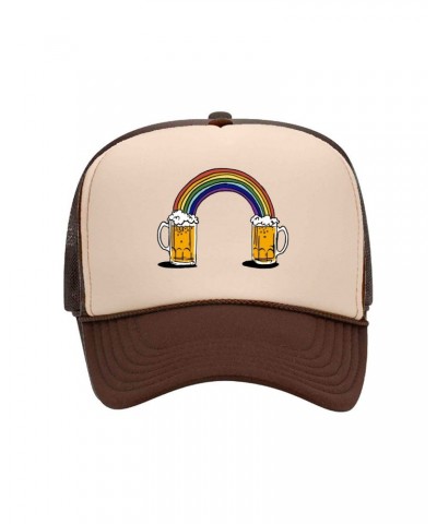 The White Buffalo Rainbeers Brown/Tan Trucker Hat $10.75 Hats