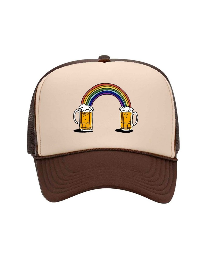 The White Buffalo Rainbeers Brown/Tan Trucker Hat $10.75 Hats