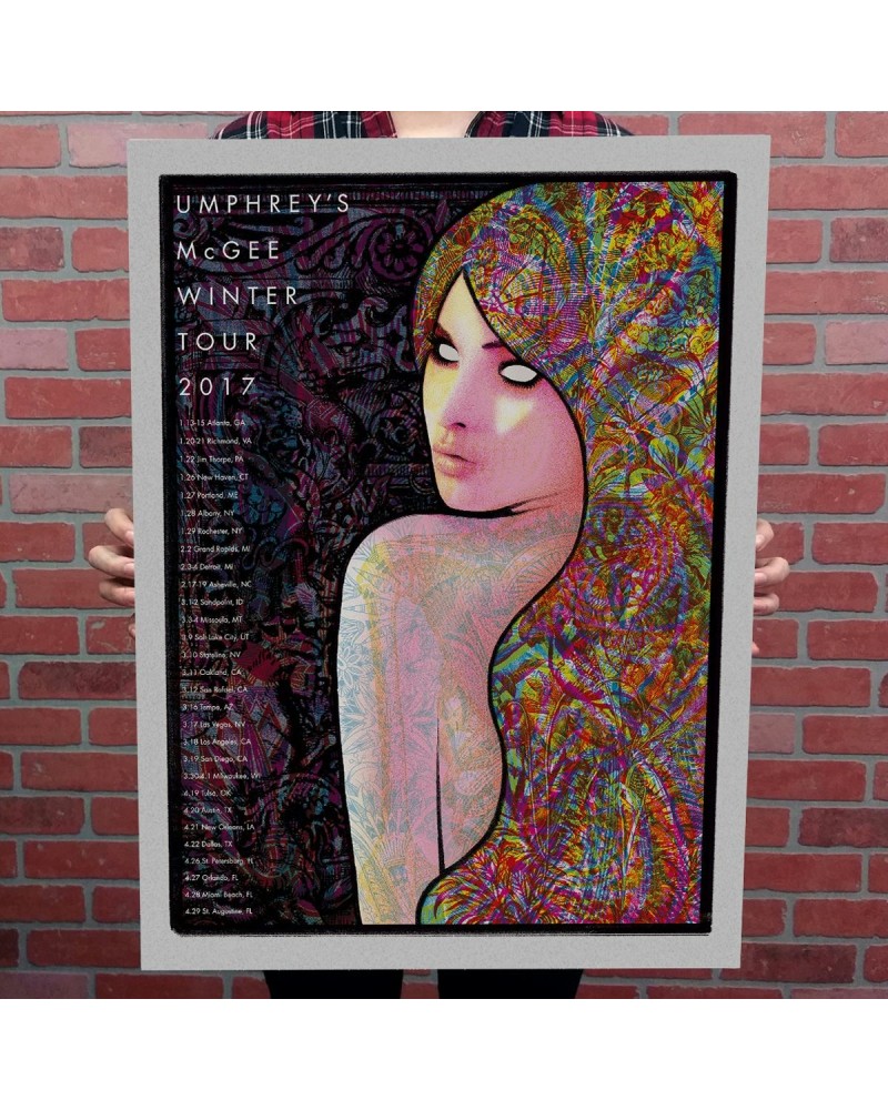 Umphrey's McGee 2017 Winter Tour Poster by Baker Prints $10.20 Decor