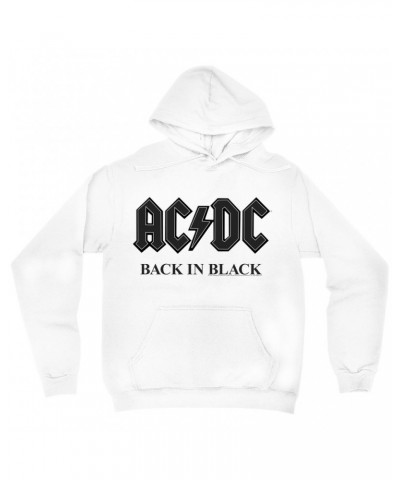 AC/DC Hoodie | Back In Black Charcoal Design Hoodie $14.38 Sweatshirts