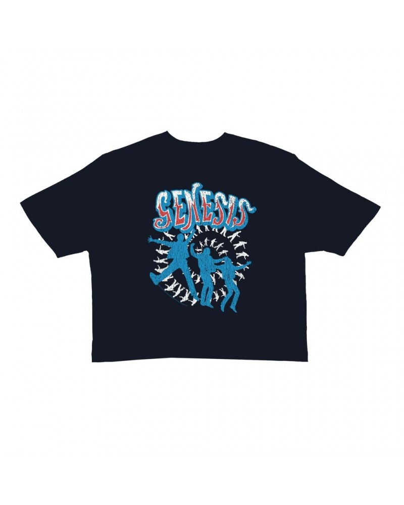 Genesis Ladies' Crop Tee | Jumping In Distressed Crop T-shirt $13.21 Shirts