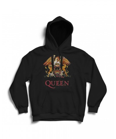 Queen Hoodie - Classic Crest Black $16.73 Sweatshirts