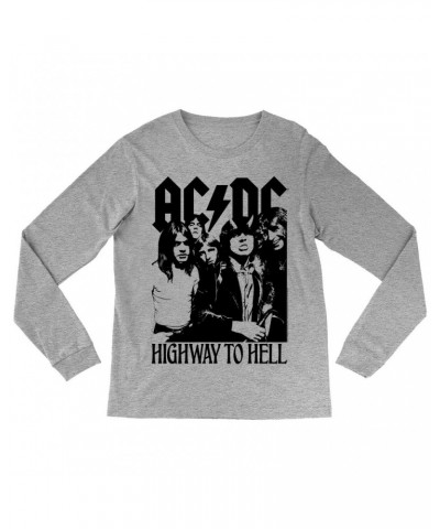 AC/DC Long Sleeve Shirt | Highway To Hell Retro Black Shirt $11.68 Shirts