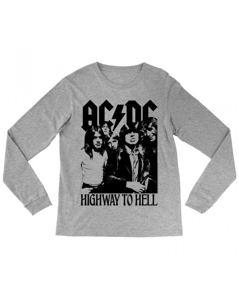 AC/DC Long Sleeve Shirt | Highway To Hell Retro Black Shirt $11.68 Shirts