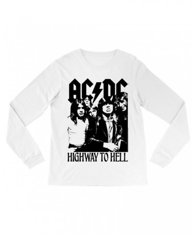 AC/DC Long Sleeve Shirt | Highway To Hell Retro Black Shirt $11.68 Shirts