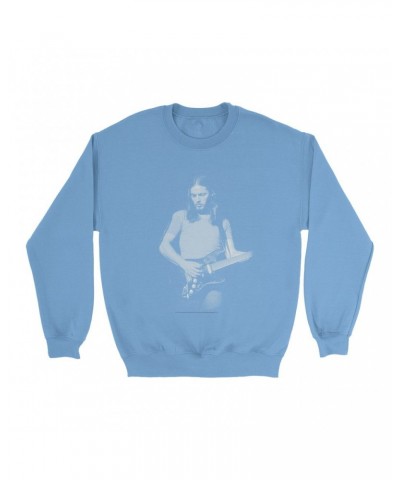 David Gilmour Bright Colored Sweatshirt | The Early Years Playing Guitar Sweatshirt $11.18 Sweatshirts