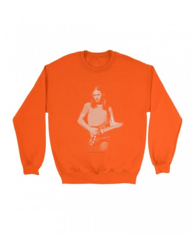 David Gilmour Bright Colored Sweatshirt | The Early Years Playing Guitar Sweatshirt $11.18 Sweatshirts